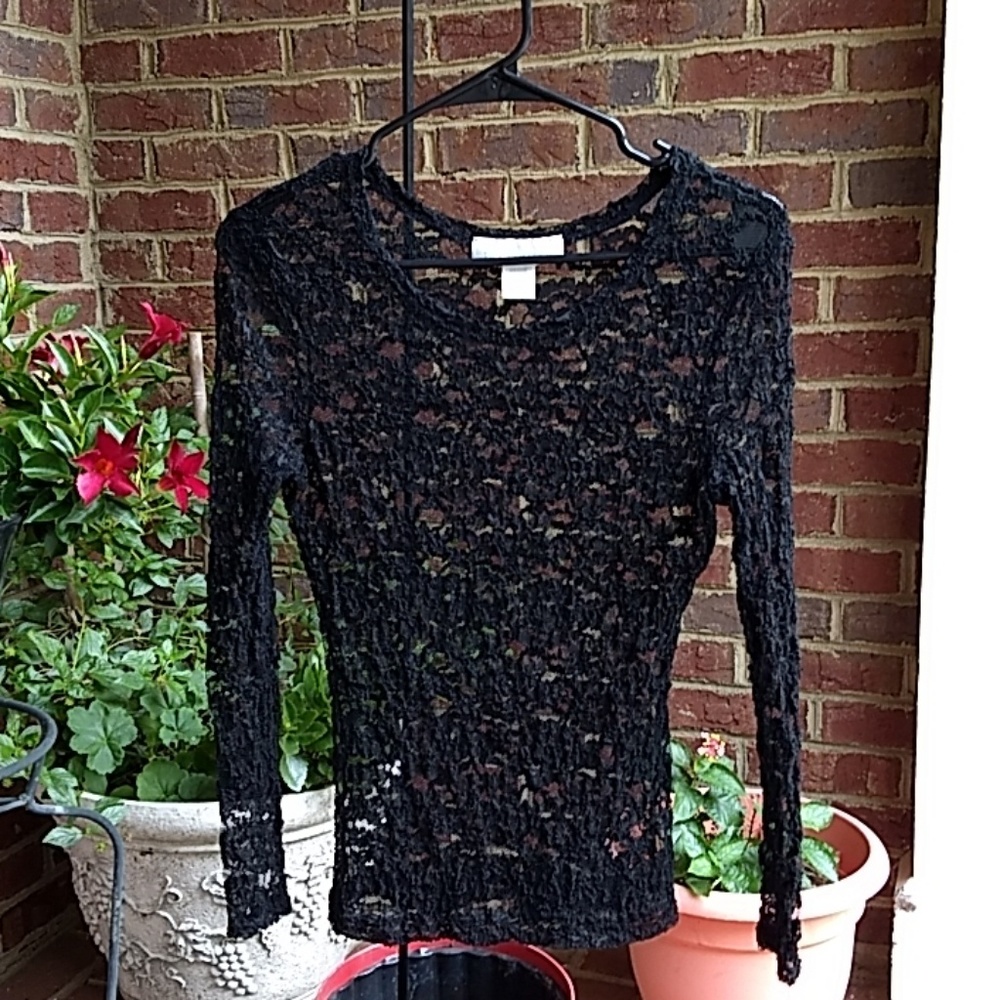 Black delicate top